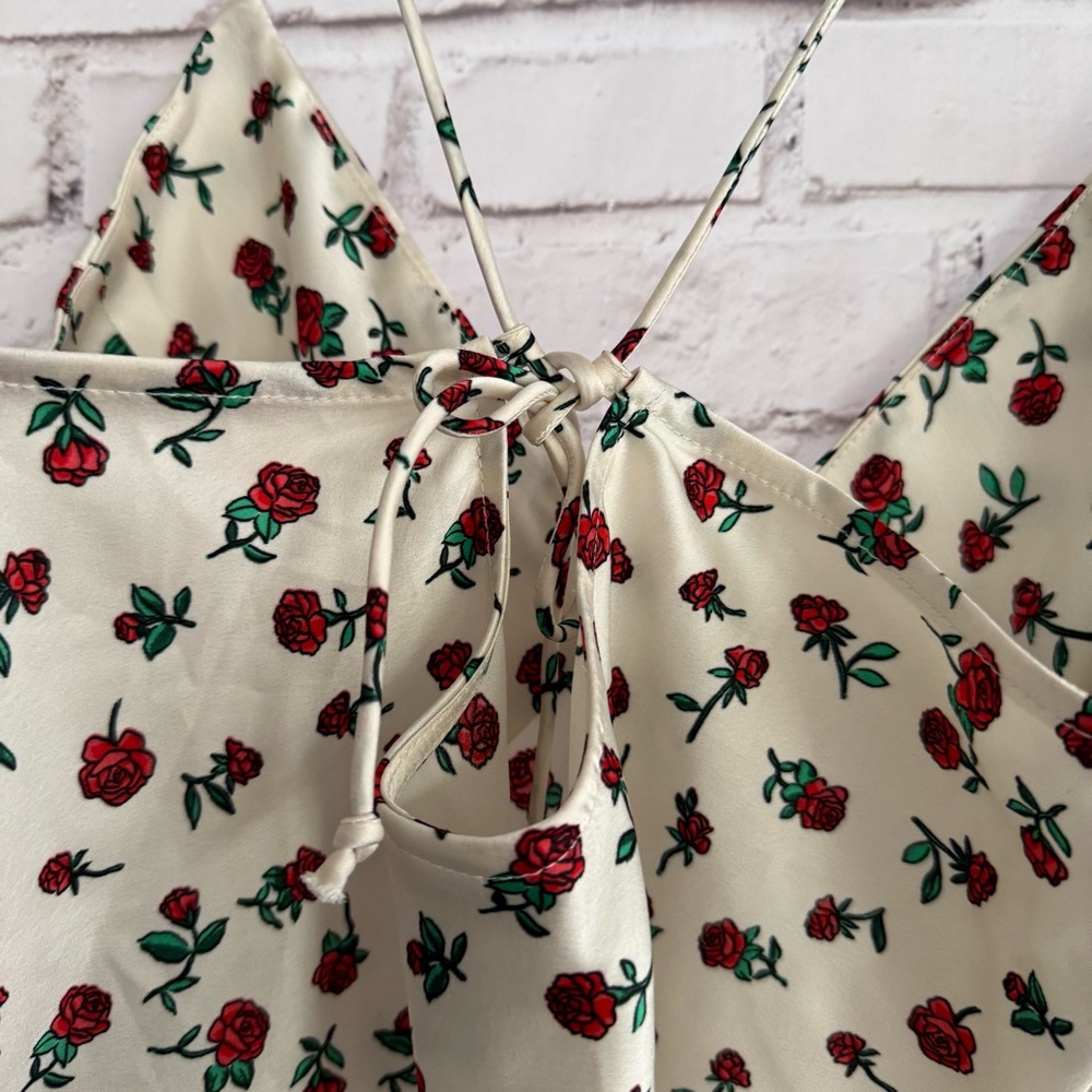 Floral Roses Spaghetti Strap Top - Picture 4 of 5